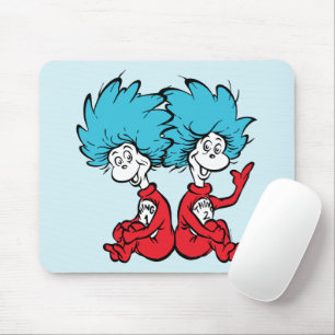 Tapis De Souris Chose Un et Chose Deux du Chat au Chapeau
