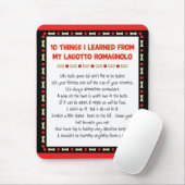 Tapis De Souris Choses drôles I appris de mon Lagotto Romagnolo (Avec souris)