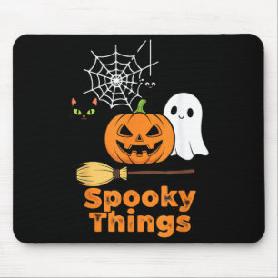 Tapis De Souris Choses effrayantes Mignon Citrouille d'Halloween F