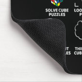 Tapis De Souris Choses que je fais pendant mon temps libre Cube ca (Coin)