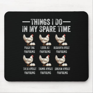 Tapis De Souris Choses que je fais pendant mon temps libre Drôle F