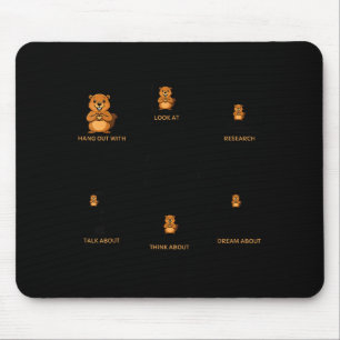 Tapis De Souris Choses que je fais pendant mon temps libre Humour