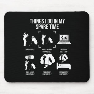 Tapis De Souris Choses que je fais pendant mon temps libre, joueur