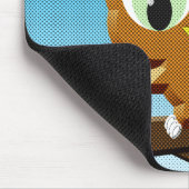Tapis De Souris Chouette à caricature au papier (Coin)
