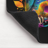 TAPIS DE SOURIS CHOUETTE ABSTRAIT COLORÉ (Coin)