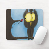 Tapis De Souris Chouette adorable et colorée Oliver (Avec souris)