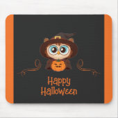 Tapis De Souris Chouette/Automne/Automne/Halloween/citrouille (Devant)