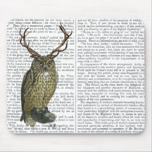 Tapis De Souris Chouette avec Antlers plain 2