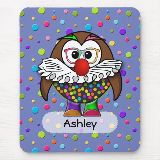 Tapis De Souris chouette clown (Devant)