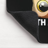 Tapis De Souris Chouette cool Art Pour Hommes Femmes Oiseaux Noctu (Coin)