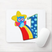 Tapis De Souris Chouette d'anniversaire (Avec souris)