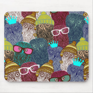 Tapis De Souris Chouette dans la couronne