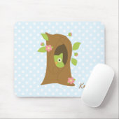 Tapis De Souris Chouette dans un arbre (Avec souris)