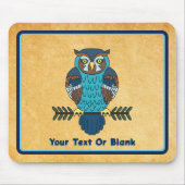 Tapis De Souris Chouette d'art populaire nordique (Devant)