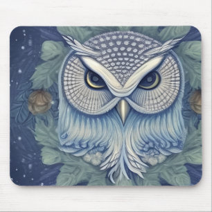 Tapis De Souris Chouette de forêt d'Imaginaires mystique
