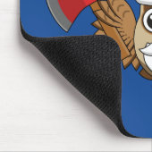 Tapis De Souris Chouette de Noël avec renard et pin (Coin)