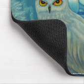 Tapis De Souris Chouette des neiges Sorcière Mousepad (Coin)