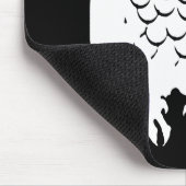 Tapis De Souris Chouette éffrayante (Coin)