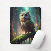 Tapis De Souris Chouette en forêt (Avec souris)