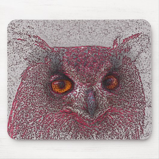Tapis De Souris Chouette éthérée (Devant)