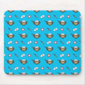 Tapis De Souris Chouette infirmière mignonne avec dessin à la seri (Devant)