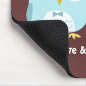 Tapis De Souris Chouette mariée Mariage et mariée mignonne mariée  (Coin)