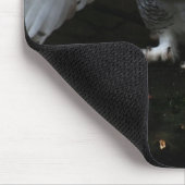 Tapis De Souris Chouette neige avec ailes ouvertes mpcnm (Coin)