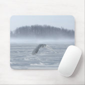 Tapis De Souris Chouette Neige Volant En Hiver (Avec souris)