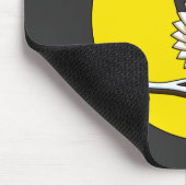 Tapis De Souris Chouette neigeuse dans une nouvelle nuit d'hiver s (Coin)