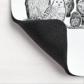 Tapis De Souris Chouettes (Coin)