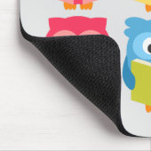 Tapis De Souris Chouettes à lire mignonnes (Coin)