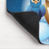 Tapis De Souris Chouettes amoureuses, mousepad (Coin)