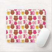 Tapis De Souris Chouettes mignonnes (Avec souris)