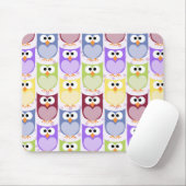 Tapis De Souris Chouettes mignonnes, Chouette Motif, Chouettes pou (Avec souris)