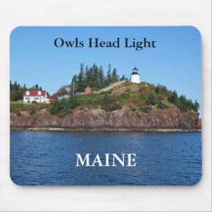Tapis De Souris Chouettes phare, Maine Mousepad