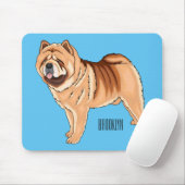 Tapis De Souris Chow Chow dog cartoon (Avec souris)