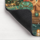 Tapis De Souris Chow Chow Noël Festive Voyage (Coin)