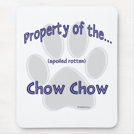 Tapis De Souris Chow, propriété (Devant)