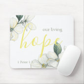 Tapis de souris chrétien, floral (Avec souris)