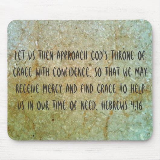 Tapis De Souris Chrétien Mousepad de pitié et de grâce (Devant)