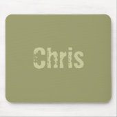 Tapis De Souris Chris Army Green Mousepad (Devant)