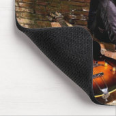 Tapis De Souris Chris Caffery assis avec la souris (Coin)