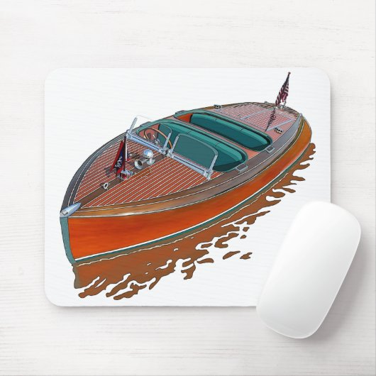 Tapis De Souris Chris-Craft Barrel Back (Avec souris)