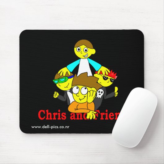 Tapis De Souris Chris et amis Mousepad (Avec souris)