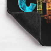 Tapis De Souris Chris nommé dans les lumières 3D (Coin)