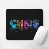 Tapis De Souris Chris nommé dans les lumières 3D (Avec souris)