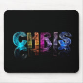 Tapis De Souris Chris nommé dans les lumières 3D (Devant)
