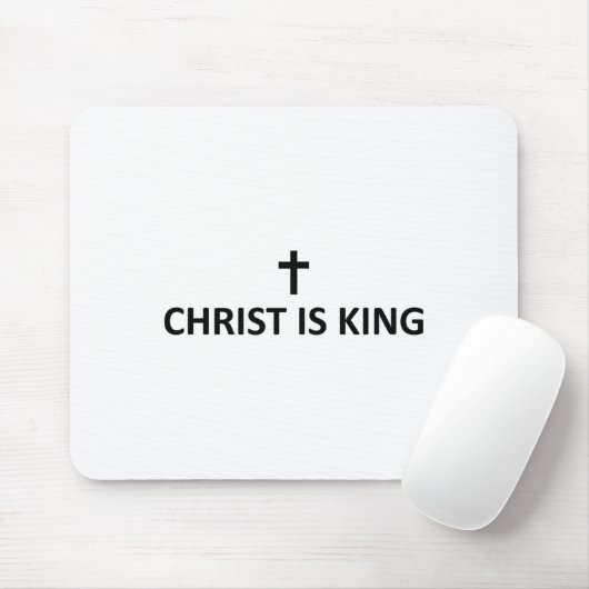 Tapis De Souris Christ Is King Subtle Minimal Christian Faith Reli (Avec souris)