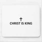 Tapis De Souris Christ Is King Subtle Minimal Christian Faith Reli (Devant)