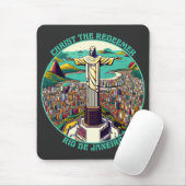 Tapis De Souris Christ Rédempteur, Rio de Janeiro (Avec souris)